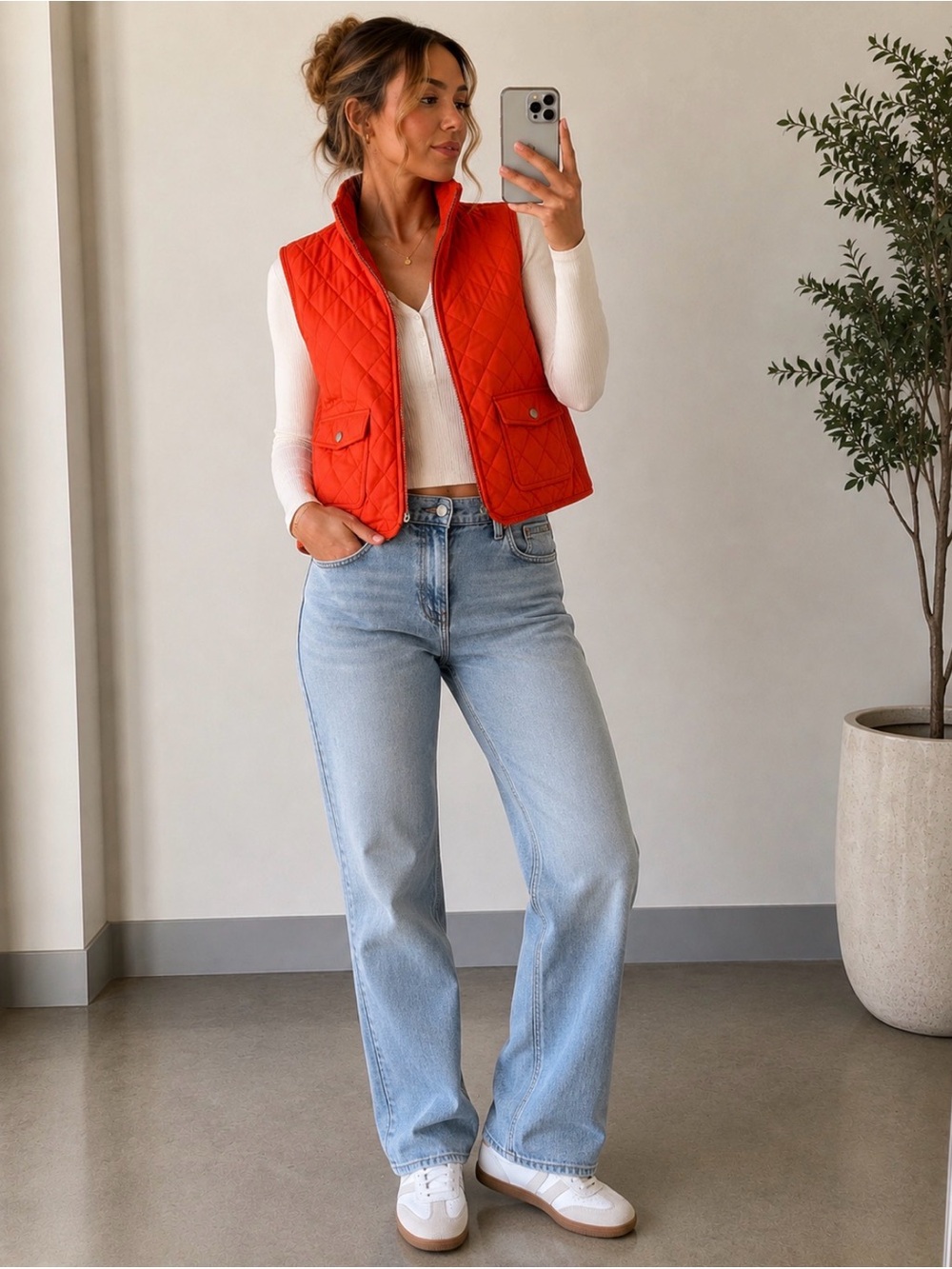Women's Talbots Size M Quilted Corduroy Jacket Burnt Orange
